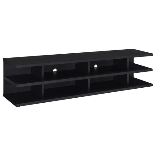 Cartmill - 78" 2-Tier TV Stand Media Console Black