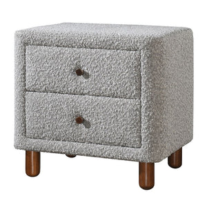 Cleo - Nightstand - Gray Boucle