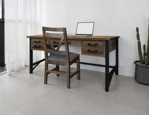 Loft - Desk - Two Tone Gray / Brown
