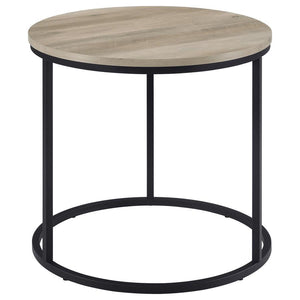 Lainey - Round Faux Marble Side End Table