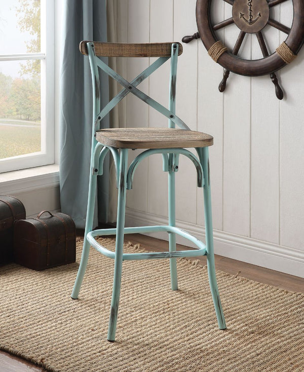 Zaire - Bar Chair (1Pc) Light Blue