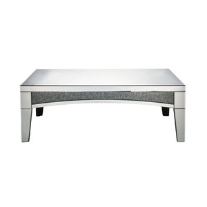 Noralie - 48" Coffee Table - Mirrored & Faux Diamonds