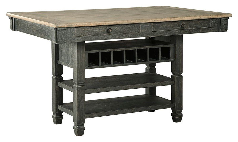 Tyler - Black / Gray - Rectangular Dining Room Counter Table