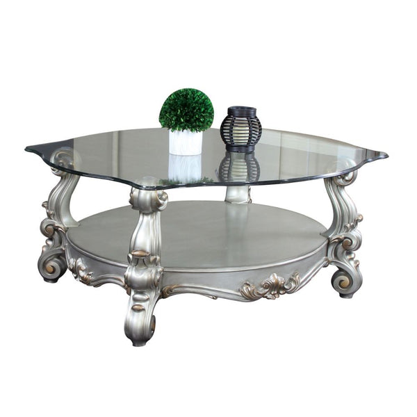 Versailles - Traditional Coffee Table Antique Platinum