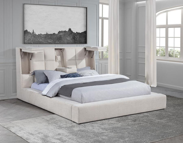 Dreux - Upholstered Panel Platform Bed