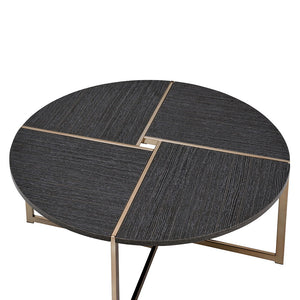 Bromia - End Table - Black & Champagne