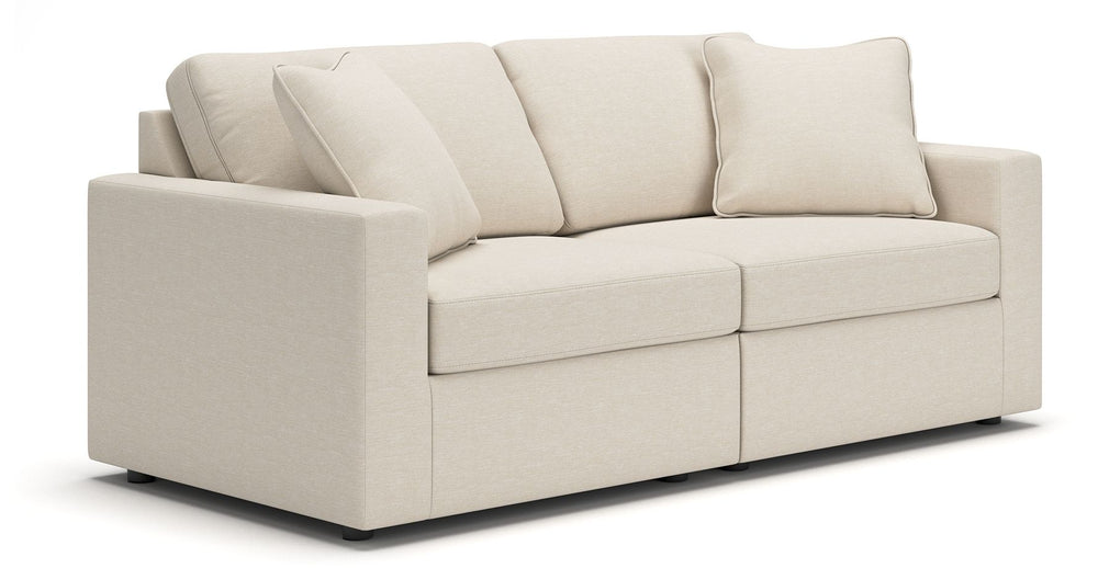 Modmax - Oyster - Sectional White 2 Pc. Sectional Loveseat