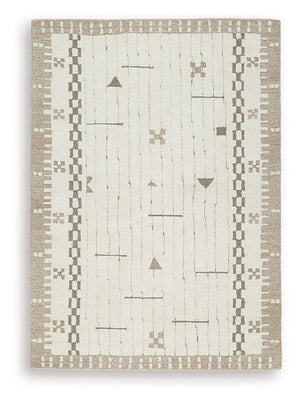 Dot - Rug Light Brown 5' x 7'