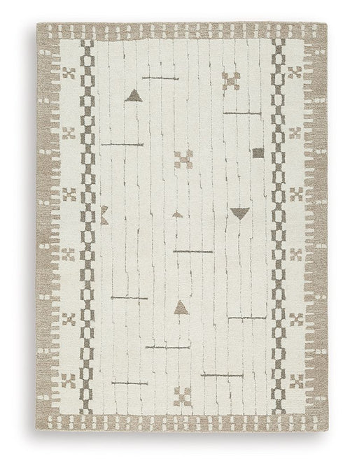 Dot - Rug Light Brown 5' x 7'