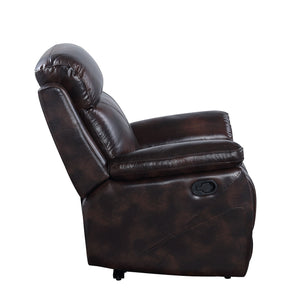 Perfiel - Sofa - 2 Tone Dark Brown Top Grain Leather