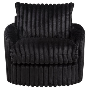 Sarco - Corduroy Upholstered Swivel Accent Arm Chair