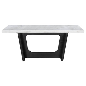 Sherry - Rectangular Marble Top Dining Table Set