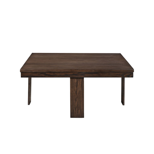 Paxton - 5 Piece Living Room Set (Storage Coffee Table With 4 Tuck-In Ottomans) - Dark Brown