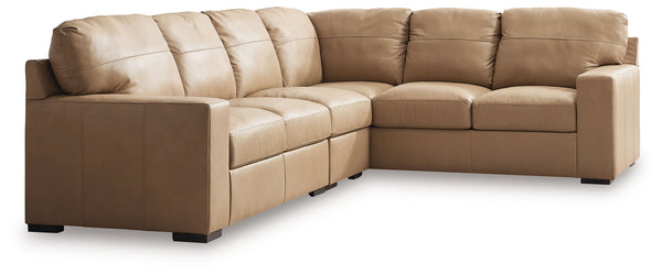 Bandon - Sectional Light Brown 3 Pc. Left Arm Facing Loveseat Sectional
