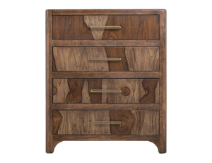 Praga - 4-Drawer Chest - Almond / Barrel Brown