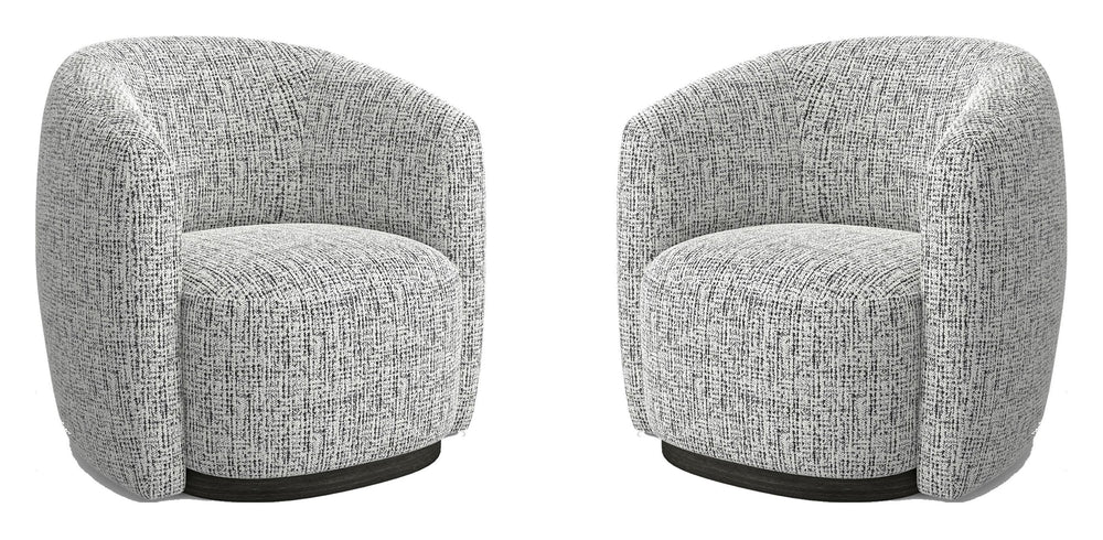 Tatum - Swivel Accent Chair (Set of 2) - Nightshade