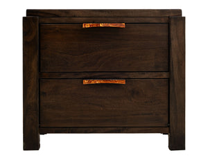 Raramuri - 2 Drawer Nightstand - Dark Brown