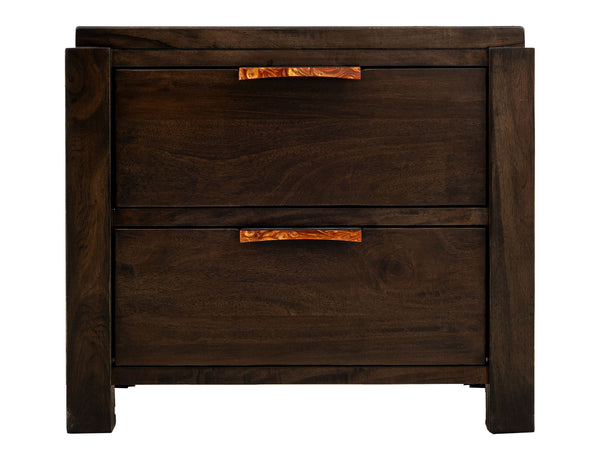 Raramuri - 2 Drawer Nightstand - Dark Brown
