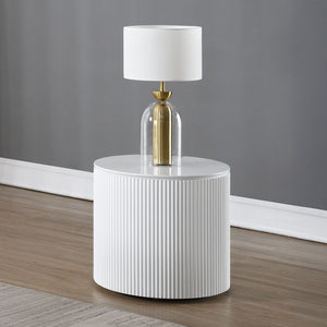Dyllan - Table White High Gloss End Tables