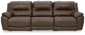 Dunleith - Power Reclining Sectional Dark Brown 3 Pc. Power Reclining Sofa