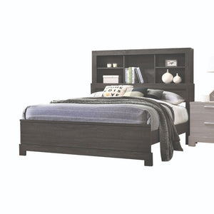 Lantha - Bed w/Storage Gray Oak