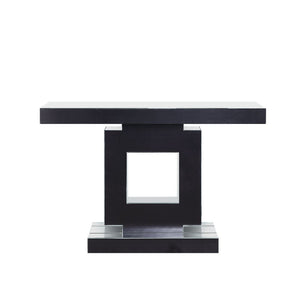 Noralie - Rectangular Console Table - Mirrored & Faux Diamonds