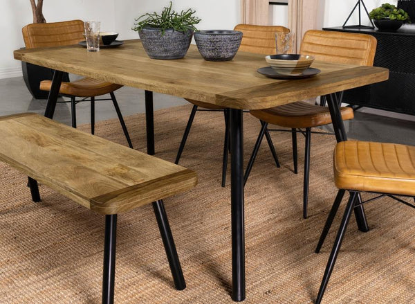 Maverick - Solid Wood Dining Table - Natural Mango