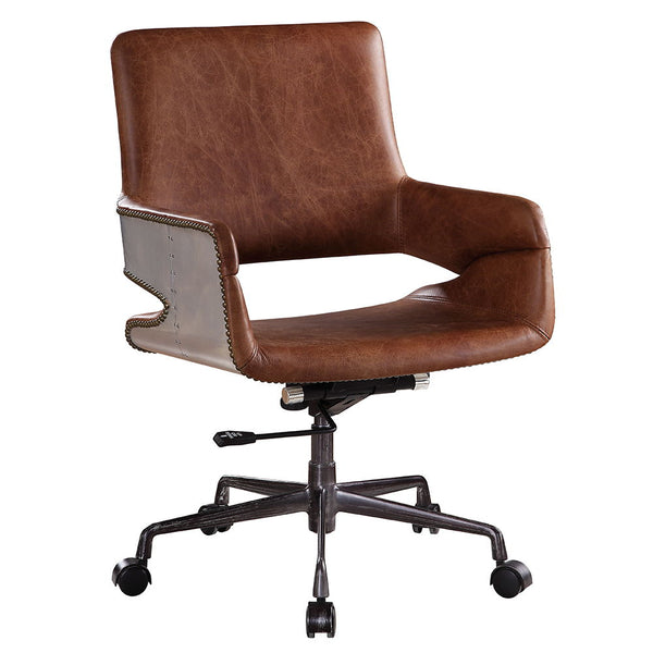 Kamau - Office Chair - Vintage Cocoa Top Grain Leather