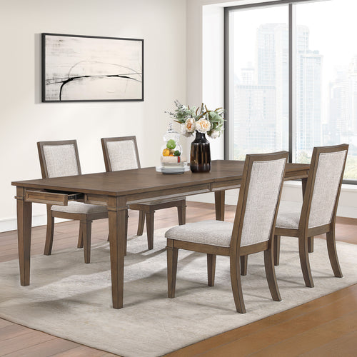 Mariana - Dining Table Set Dark Brown 5 Pc. Table, 4 Side Chairs