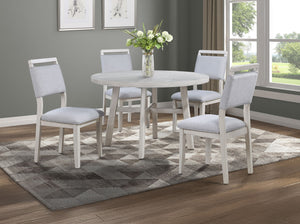 Blanche - 5 Piece Dining Room Set - Antique White