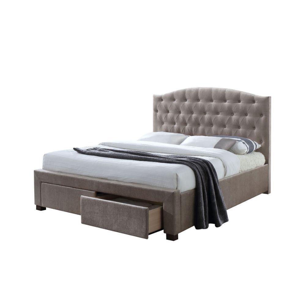 Denise - Bed w/Storage Mink King