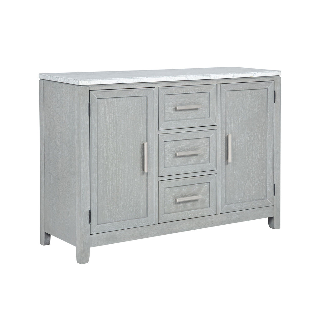 Fiona - Marble Top Dining Buffet / Server - Mist Gray