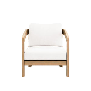 Wesley - Patio Club Chair With Cushion - White