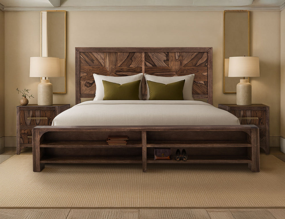 Praga - Bed Dark Brown