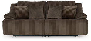 Top Tier - Reclining Sectional Dark Brown 2 Pc. Loveseat Reclining Sectional