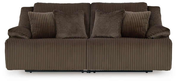 Top Tier - Reclining Sectional Dark Brown 2 Pc. Loveseat Reclining Sectional