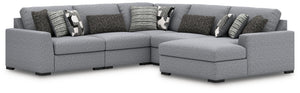 Bealton - Sectional Gray 5 Pc. Right Arm Facing Corner Chaise Sectional