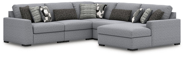 Bealton - Sectional Gray 5 Pc. Right Arm Facing Corner Chaise Sectional