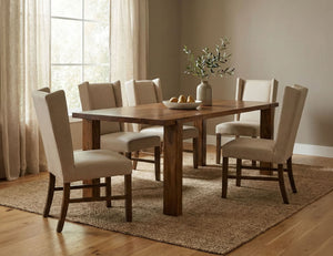 Silver - 39.5'' Upholstered Chair (Set of 2) - Ivory / Brown