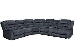 Bolton - Modular Reclining Sectional Dark Gray 6 Pc. Sectional