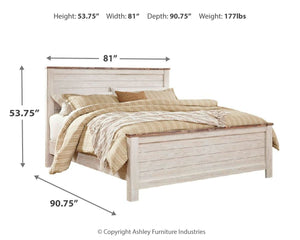 Willowton - Panel Bed