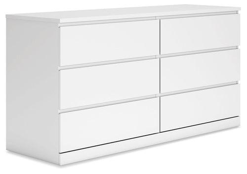 Onita - Six Drawer Dresser White