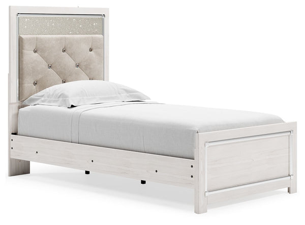 Altyra - Panel Bed White Twin None