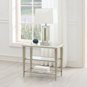 Zaba - Rectangular Table Silver End Tables