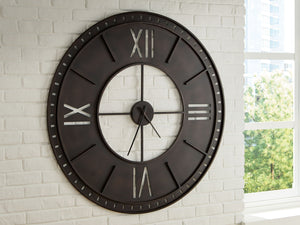 Lytle - Wall Clock - Antique Brown
