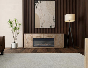 Balam - 2 Drawer & 2 Door Electric Fireplace