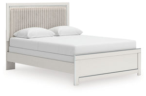 Zuraleus - Upholstered Panel Bed White Queen