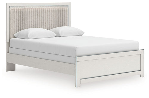 Zuraleus - Upholstered Panel Bed White Queen