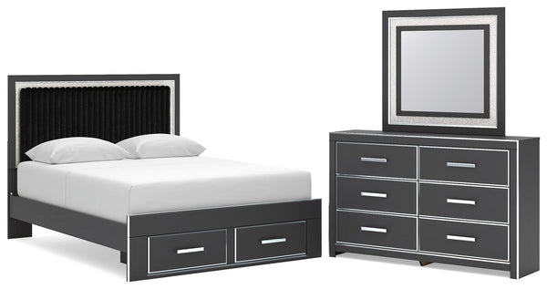 Zuraleus - Upholstered Panel Platform Storage Bedroom Set