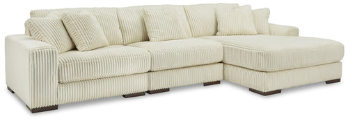 Lindyn - Sectional Beige 3 Pc. Right Arm Facing Corner Chaise Sectional